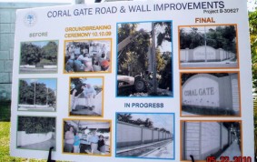 Coral Gate Road and Wall Improvements